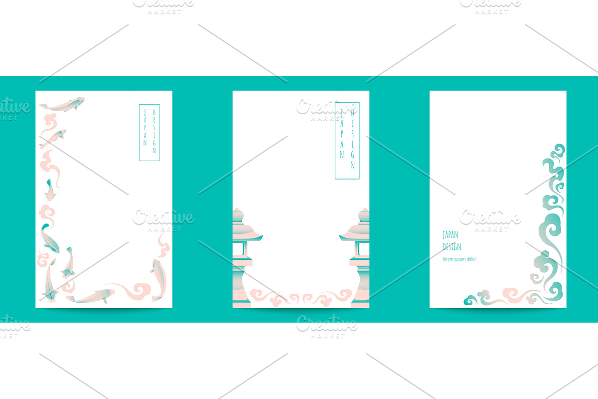 Collection of traditional Japanese, an Illustration by art PVP - market