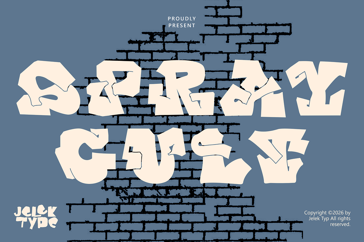 Spray Cult, a Blackletter Font by JelekType (Photo 1 of 8)