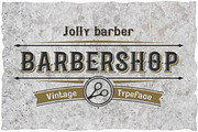 Jolly Barber. Vintage typeface, a Font by Fractal fonts & graphics (Thumbnail 1 of 5)