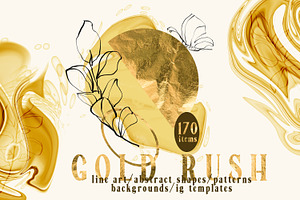 GOLD RUSH abstract collection