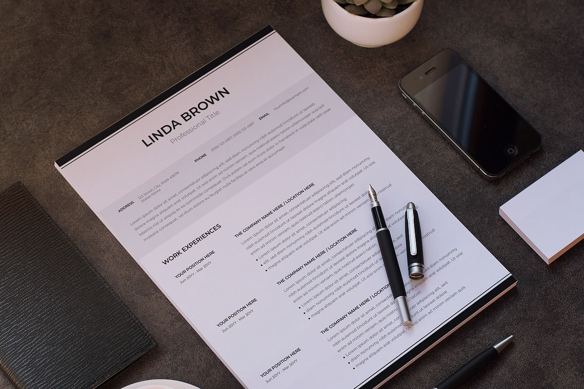 Executive Resume Template / CV, a Resume Template by Aspect_Studio (Photo 4 of 4)