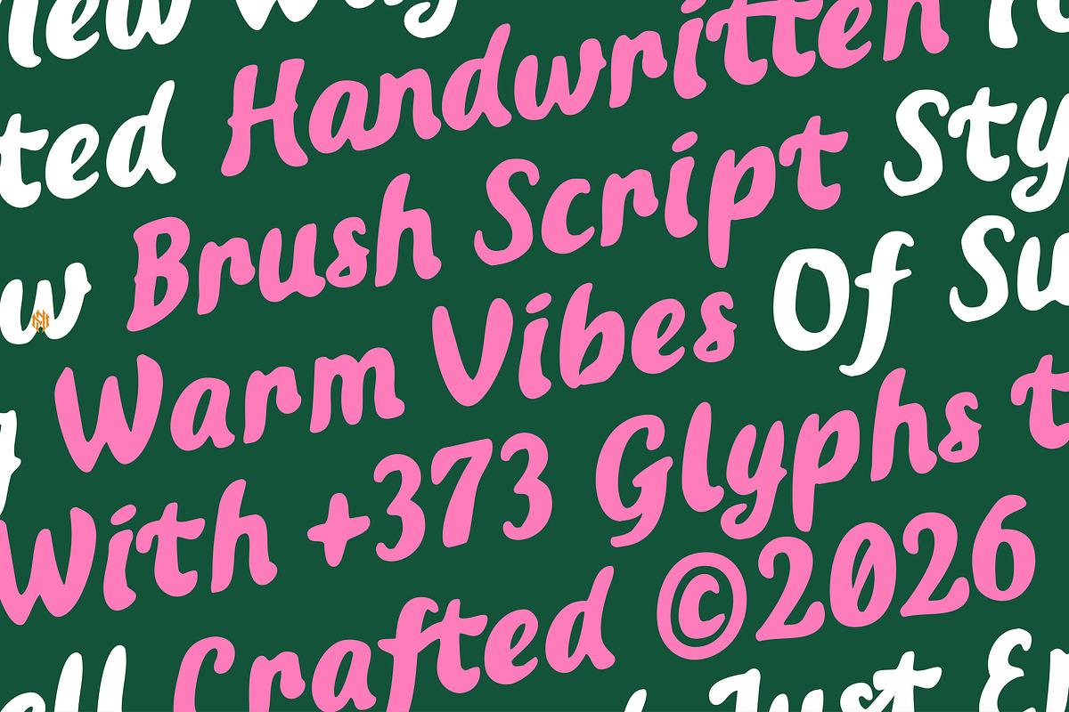 MN Soraine - Handwritten Script Font, a Script Font by Mantra Naga (Photo 2 of 15)