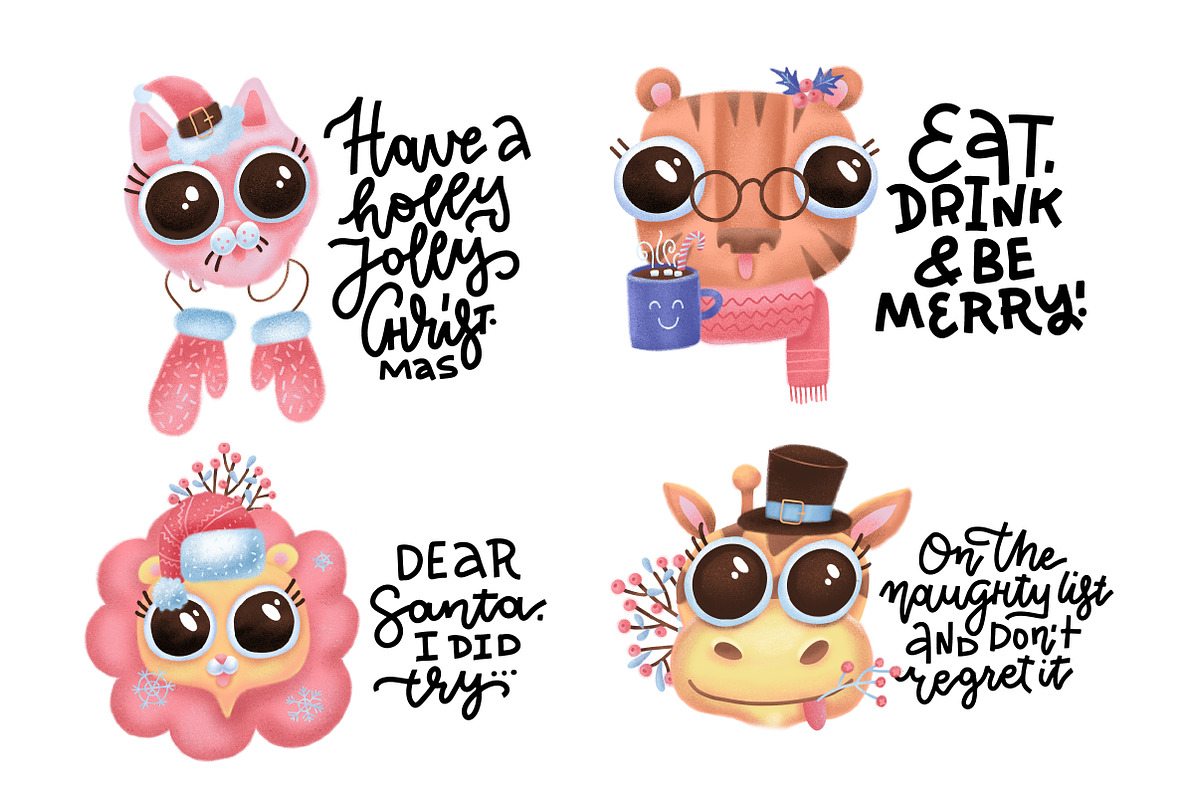 Christmas animal character creator, an Animal Illustration by Lana Sham (Photo 16 of 19)