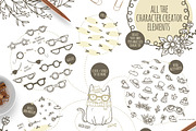 Cat Society - Cute Character Creator, an Animal Illustration by Euonia Meraki (Thumbnail 3 of 15)