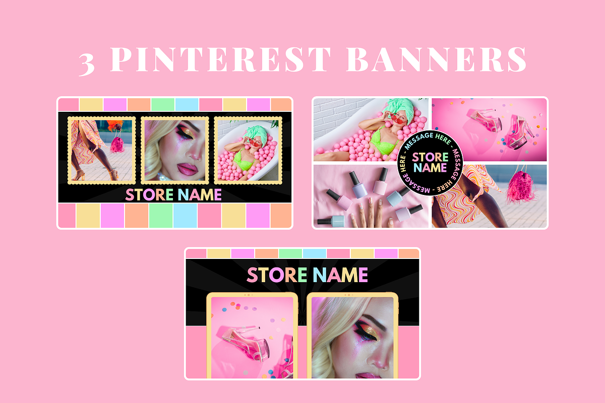 Pastel Neon Social Media Banners, a Social Media Template by SunshineStudioBoutique (Photo 6 of 8)