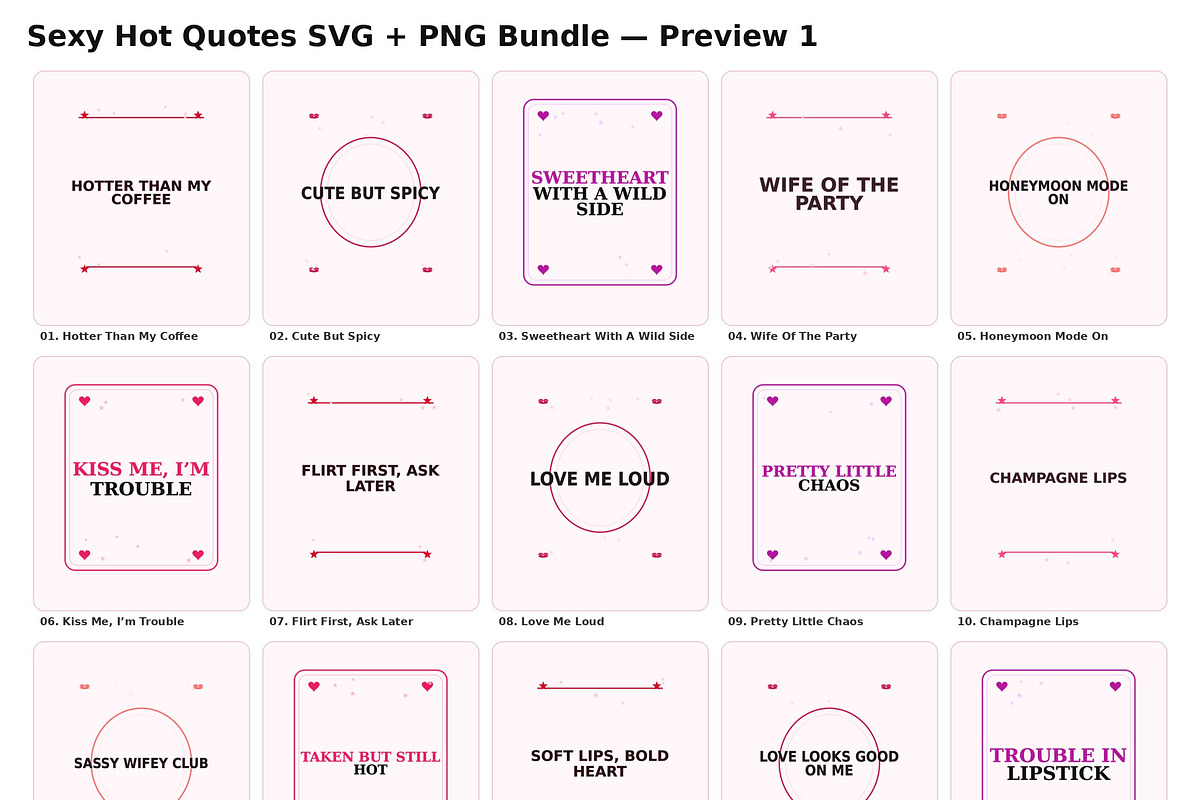 Sexy hot quotes svg bundle, an Object Graphic by HeavensStar (Photo 5 of 7)