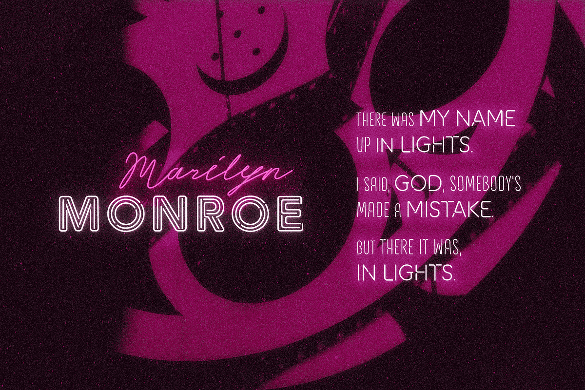 Retro Neon Font Collection, a Sans Serif Font by Wingsart Studio (Photo 21 of 24)
