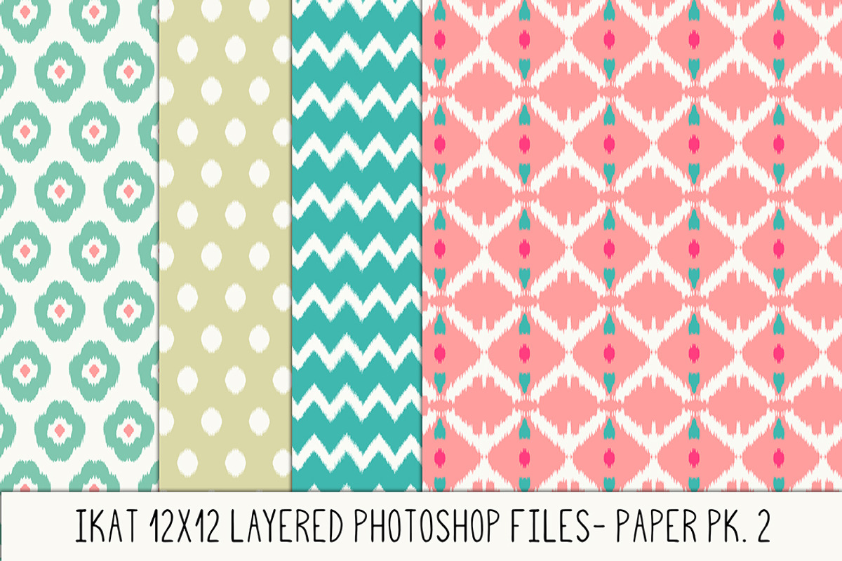Layered Photoshop Ikat Pattern No. 2 preview 4