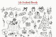 Whimsical Christmas Clipart Bundle, a Decorative Illustration by Artberriez (Thumbnail 3 of 13)