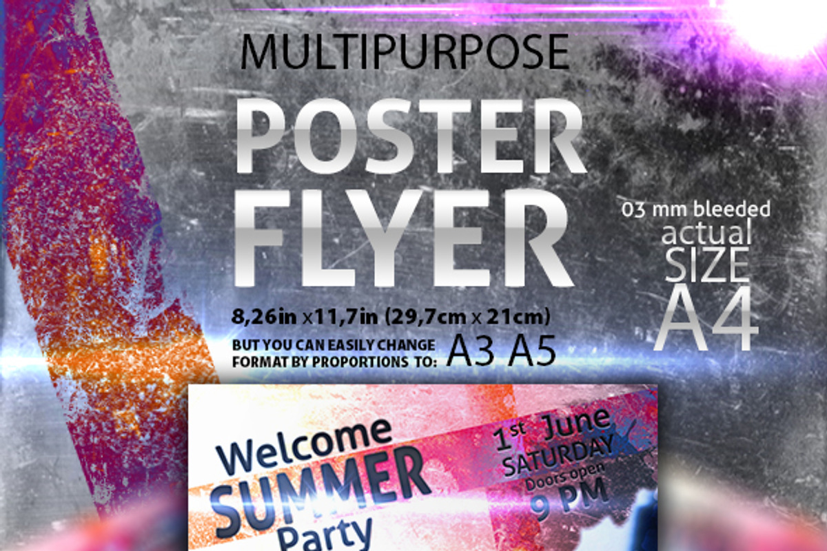 Party Flyer, a Flyer Template by zheksha (Photo 1 of 2)