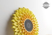 Sunflower Mandala dxf files laser, a Design Template by SwastikDesignsCrafts (Thumbnail 3 of 5)