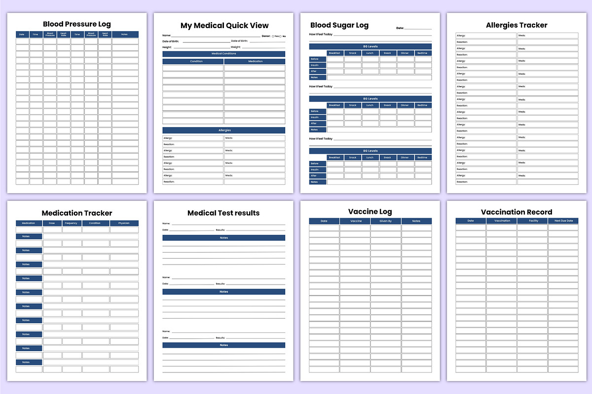 2026 Medical Workbook Bundle Canva, a Stationery Template by Mustafiz (Photo 6 of 6)