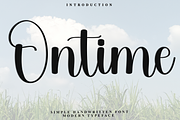 Ontime, a Handwritten Font by FreshTypeINK (Thumbnail 1 of 8)