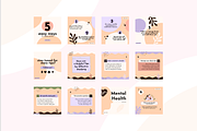 Mental Health Instagram Templates, a Social Media Template by Adored Templates (Thumbnail 8 of 10)