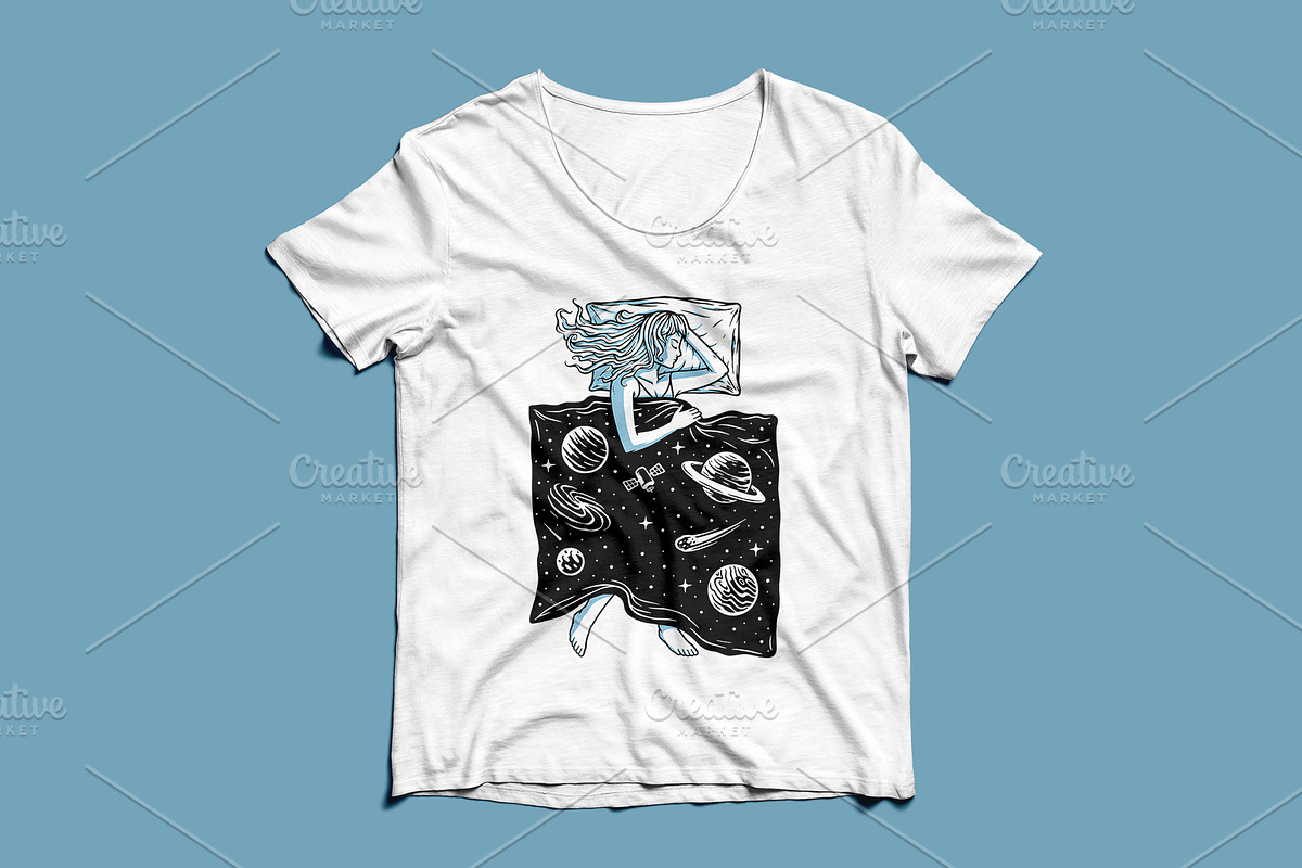 Sleep in the universe illustration, a Person Illustration by gunaonedesign (Photo 3 of 4)