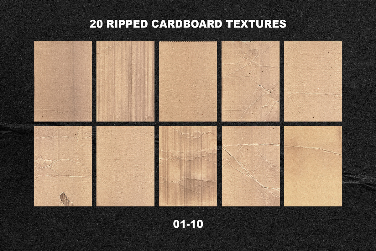 RIPPED CARDBOARD PACK, a Texture Graphic by BORT GRAPHIC
