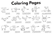 Coloring Book with Animals, an Object Graphic by dacascas (Thumbnail 4 of 4)