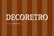 Decoretro - Retro Display Font, a Serif Font by Studio Moara (Thumbnail 1 of 8)