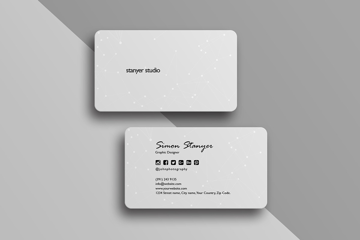 Elegant minimal business card #47, a Business Card Template by GraphicsEgg (Photo 2 of 2)