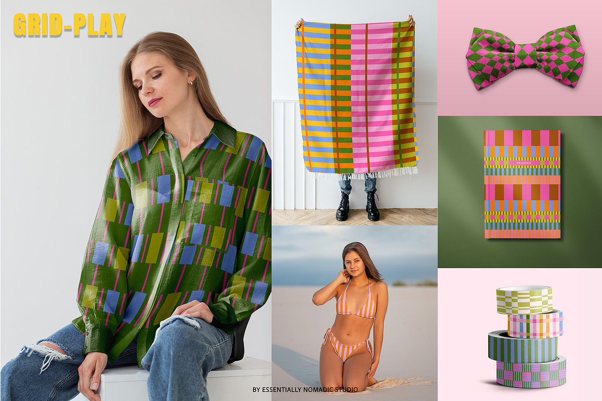 Stripes & Plaids Seamless Pattern, a Pattern Graphic by Essentially Nomadic (Photo 4 of 14)