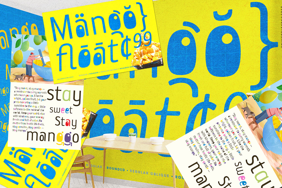 UT Ayonah - A Playful Display Font, a Sans Serif Font by Universitype (Photo 6 of 14)