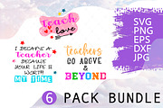 Teacher Svg Bundle, Teacher Quotes, a Graphic by TumblerArtDS (Thumbnail 1 of 6)