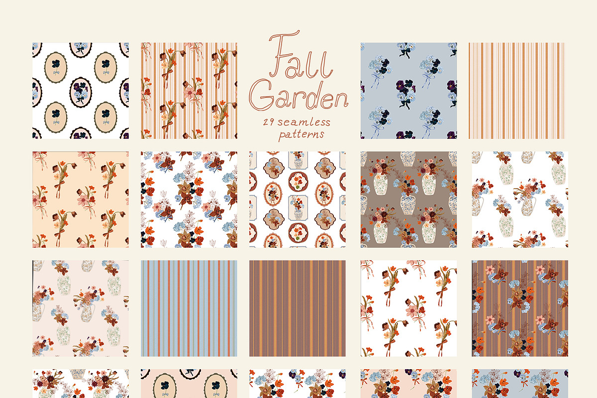 Fall Flowers PNG Illustrations, a Decorative Illustration by whiteheartdesign (Photo 15 of 16)