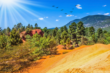 The color of ocher