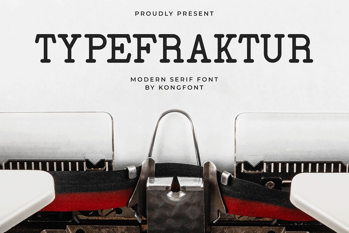 Typefraktur – Modern Serif Font, a Serif Font by overlaytemplates (Photo 1 of 5)
