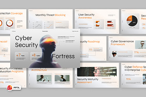 Cyber Security PowerPoint, a Presentation Template by Loin Studio