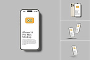 iPhone 14 Pro Max Mockup, an iPhone Mockup by Bangdastudio (Thumbnail 1 of 6)