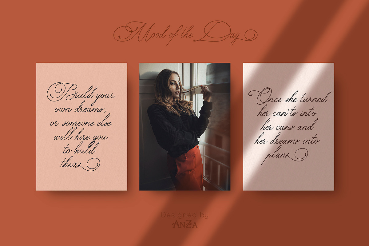 Lovely Monoline Script Font preview 4