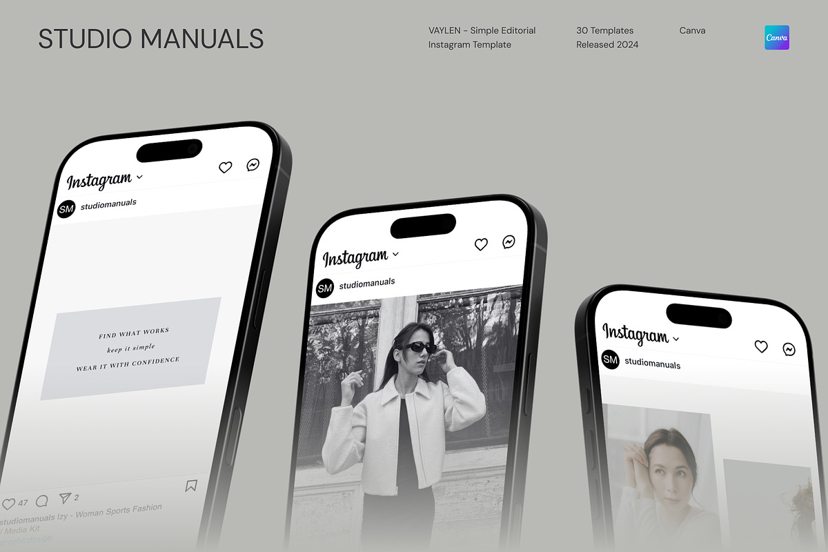 VAYLEN - Simple Editorial Instagram, a Social Media Template by Studio Manuals (Photo 4 of 8)