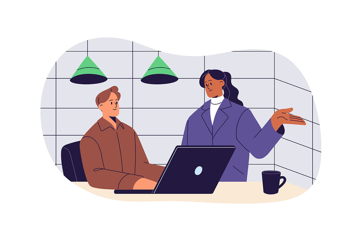 Office work, business communication, a Work Illustration by PaperTrident (Photo 3 of 6)