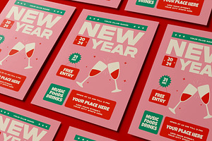 New Year Flyer Template, a Flyer Template by UInstrument