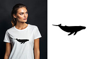Whale Silhouette Vector Set Humpback, an Animal Illustration by Unique Design Team (Thumbnail 5 of 5)