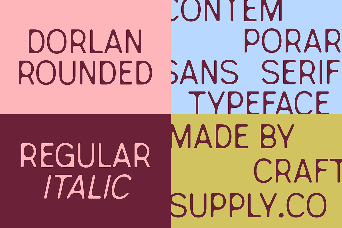 Dorlan Rounded, a Sans Serif Font by Craft Supply Co. (Photo 3 of 8)
