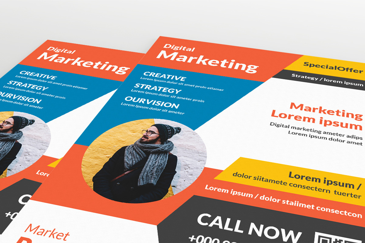 Creative Corporate Flyer V51, a Flyer Template by KHIDD (Photo 2 of 2)