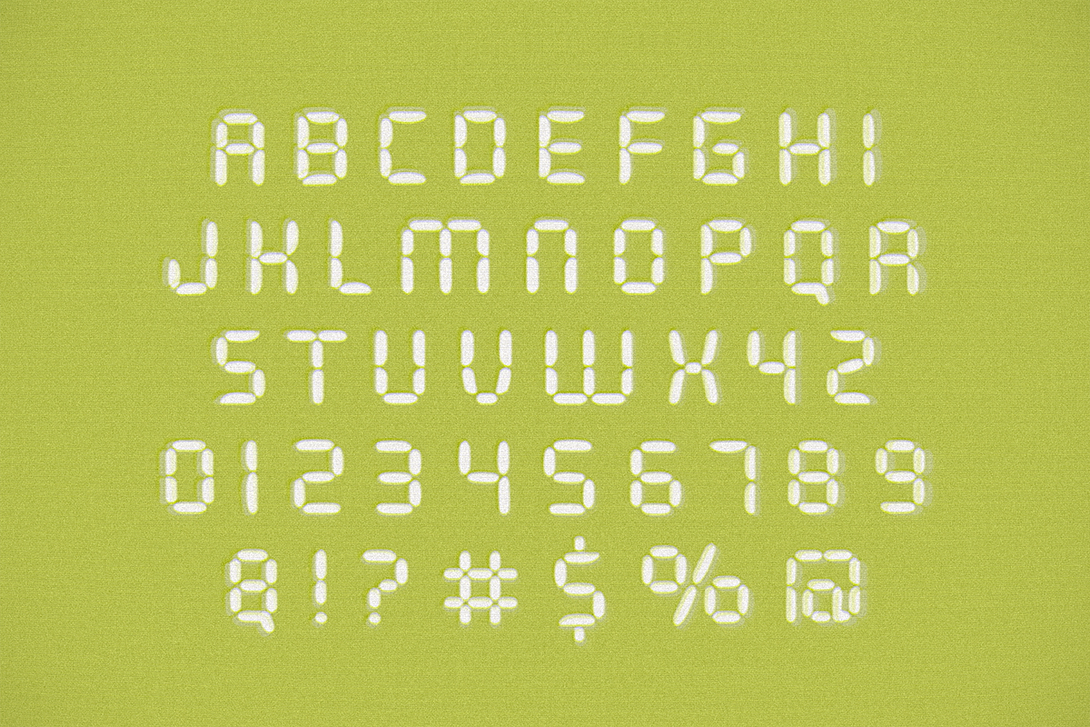 80085, a Sans Serif Font by Bruised Goods (Photo 5 of 10)