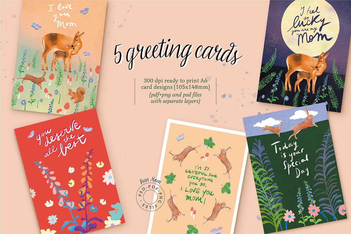 Dear Mom Collection, an Animal Illustration by Sara Zanello (Photo 5 of 12)