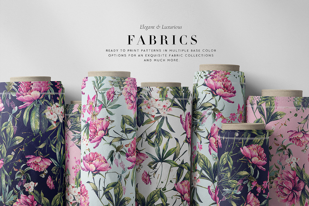 Peony Reverie Prints & Motifs, a Pattern Graphic by Pink Linen (Photo 9 of 10)