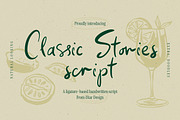 Classic Stories Script + Doodles, a Handwritten Font by iStar Design (Thumbnail 1 of 12)