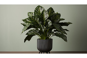 indoor cast iron plant ai generated, a Nature Photo by pikepicture