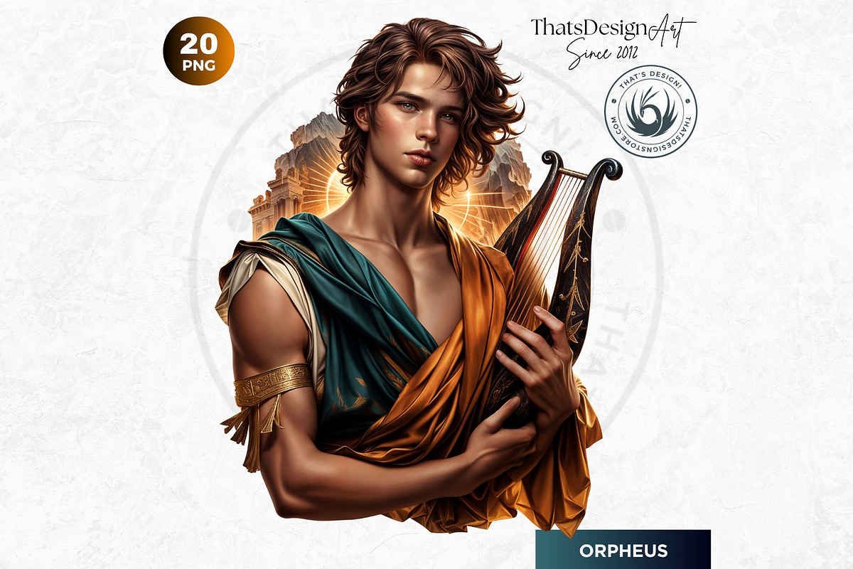 Legendary Greek heroes Clipart V2, a Person Illustration by ThatsDesignArt (Photo 10 of 10)