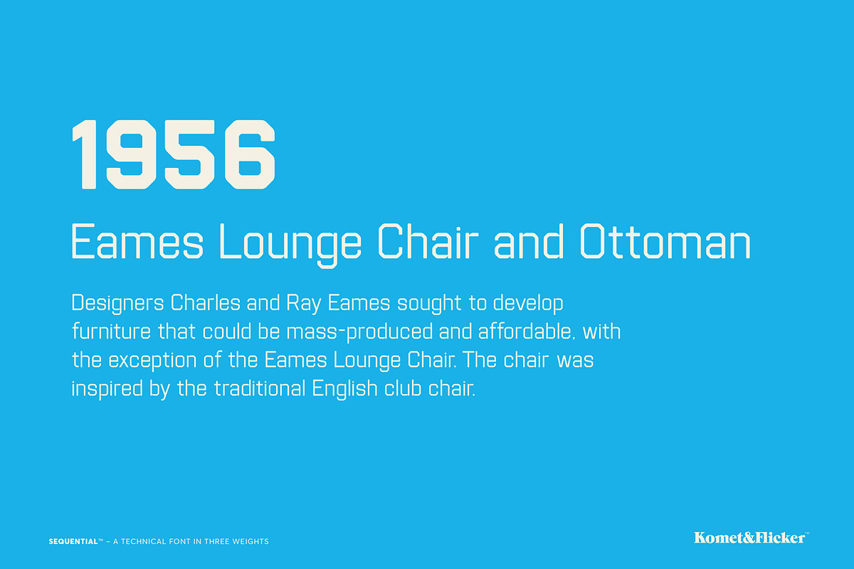 Sequential - A Technical Font, a Sans Serif Font by Komet & Flicker (Photo 5 of 12)