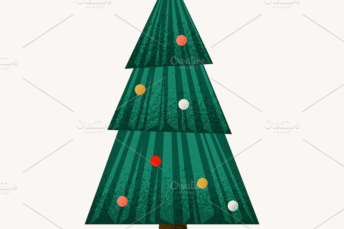 Christmas and Xmas tree, fir and, an Object Illustration by Zaie (Photo 2 of 3)