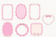 Coquette Frame Clipart, a Decorative Illustration by TitaLivingArt (Thumbnail 6 of 10)