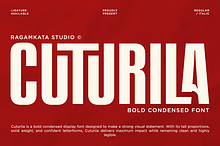 Cuturila – Bold Condensed Sans