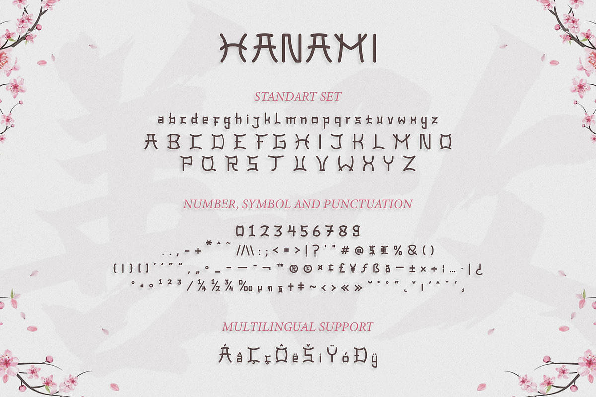 HANAMI – Elegant Japanese Font, a Symbol Font by MEANDSTUDIO (Photo 8 of 9)
