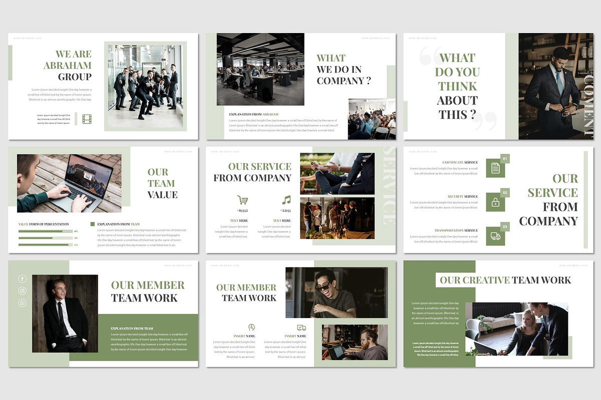 Abraham - Powerpoint Template, a Presentation Template by inspirasign